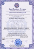 Certificate of conformity 13485